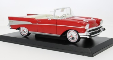 31476R Chevrolet Bel Air 1957 Cabrio red 1:18